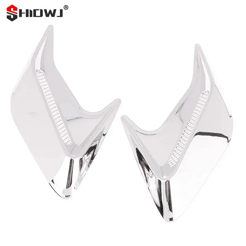 3D Car Side Vent Air Flow Fender Sticker Auto Simulation Air Inlet Decorative Shark Gill Intake Hood Car Decor Modification Part