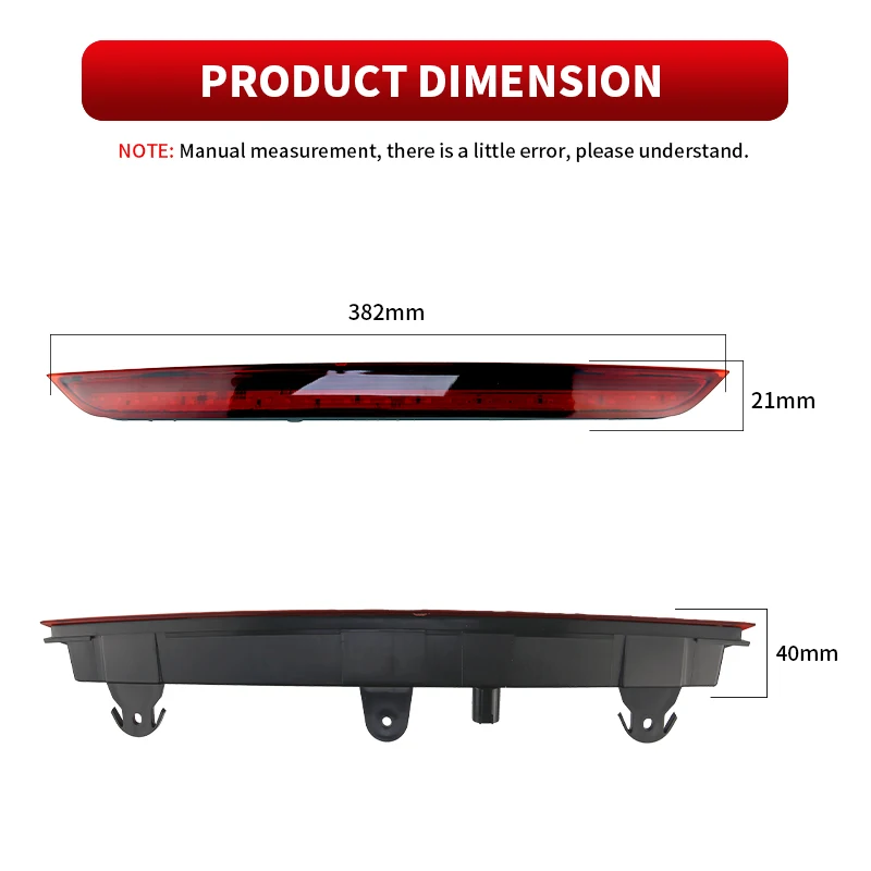 1PC LED High Mount Brake Rear Stop Tail Light For Audi Q7 4L 2006-2012 Third Brake light Car Accessories 4L0945097   2DA965096