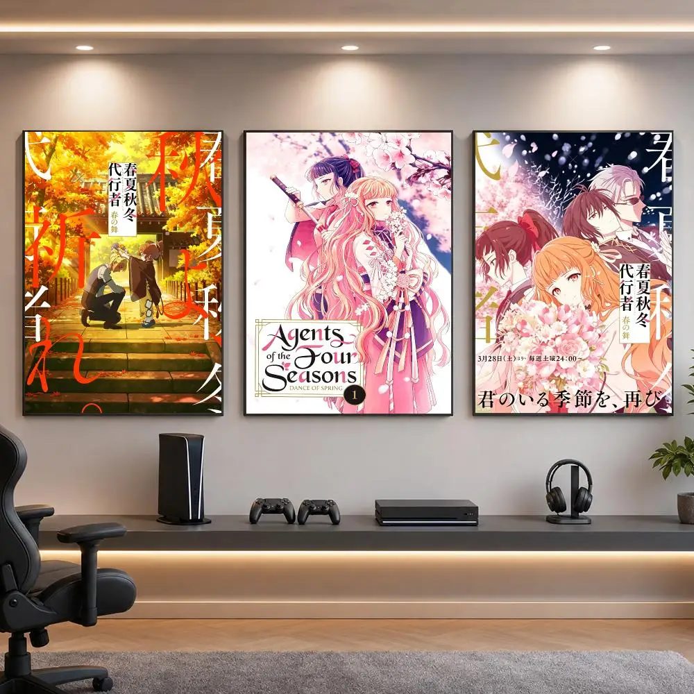 Anime-Romantic Agents Of Four Seasons Spring Dance Poster HD Removable Wall Art Gift Bedroom Lounge Dorm Office Gaming Cafe Bars