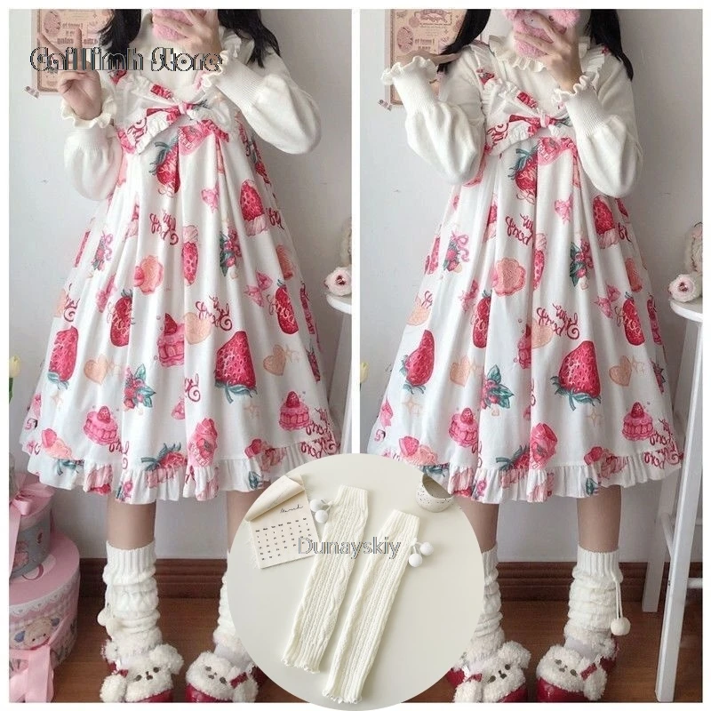 Lolita Cosplay Anime Japanse Kawaii Volwassen Paren Kostuum Aardbei Vrouw Kostuums Vrouwen 2024 Jskcarnaval Meisje Mannen Kostuum