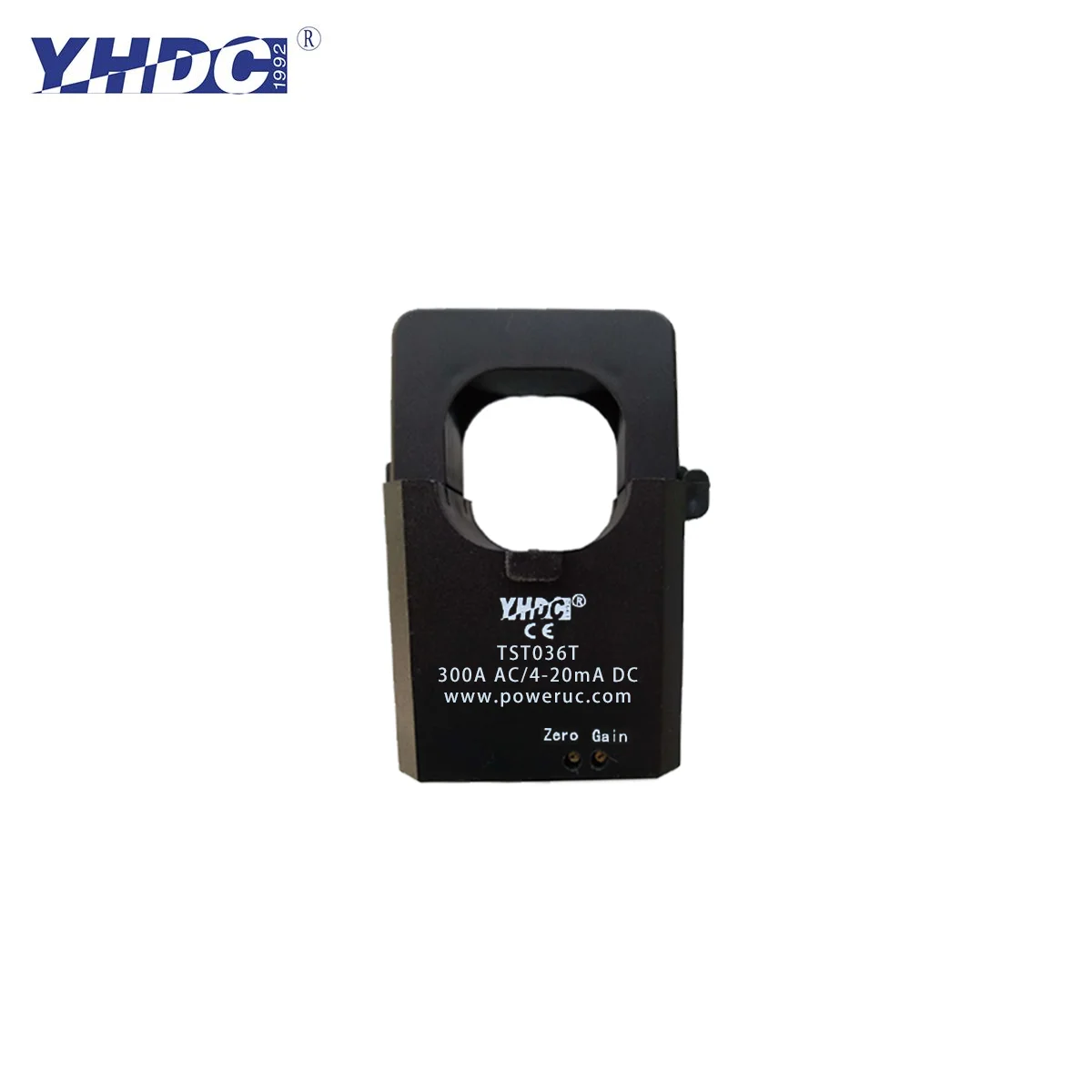 

YHDC TST036T Input 300A/400A/500A/600A Output DC 4-20mA Transmitter +12V/+24V Split Core AC Current Transduce