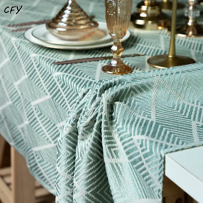 

Cotton Linen American Luxury Rectangular Table Cloth Thick Tassel Table Cover Home Coffee Dining Table Fireplace Microwave Cover