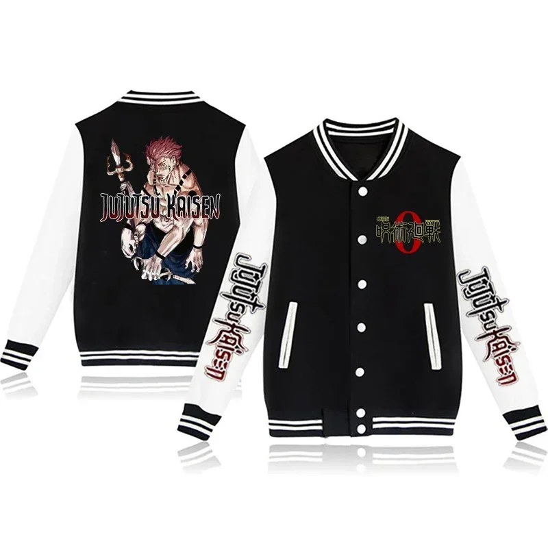 Jujutsu Kaisen bomber jacket men Anime Top Autumn cosplay costume Harajuku sportswear