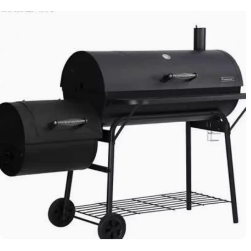 Royal Gourmet-BBQ Charcoal Grill and Offset Smoker, Black BBQ Grill, Outdoor Cooking Surface, 811 Square Inch, CC1830S, 30