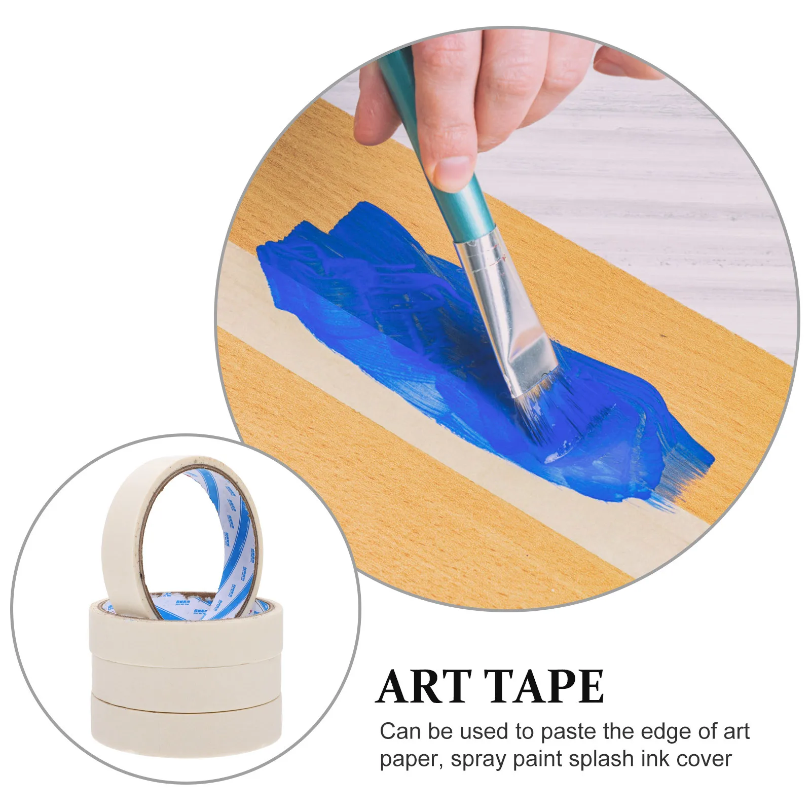 

10Pcs Writable Masking Tapes Adhesive Tapes for DIY Crafts School Painting Car Spraying Removable Tape School Stationery