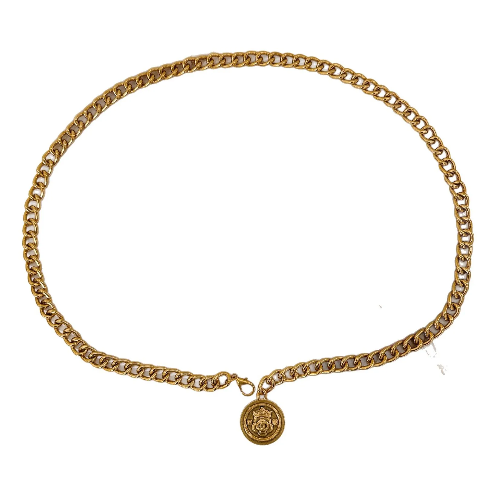 2025 Punk Hip Hop Style All-match Waist Chain Moon Vintage Metal Womans Belt for Dress Vintage High Waist Chain Belt for Women