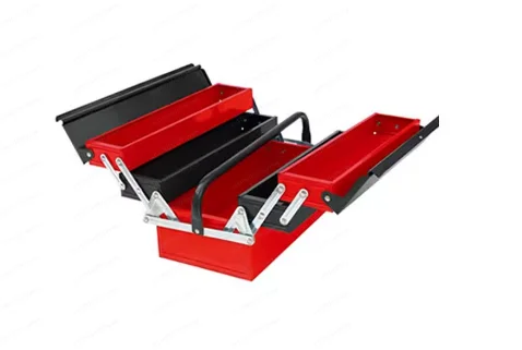 

Железный ящик для инструментов, портативный бытовой многофункциональный ремонтный складной фурнитура, трехслойный утолщенный ящик для хранения