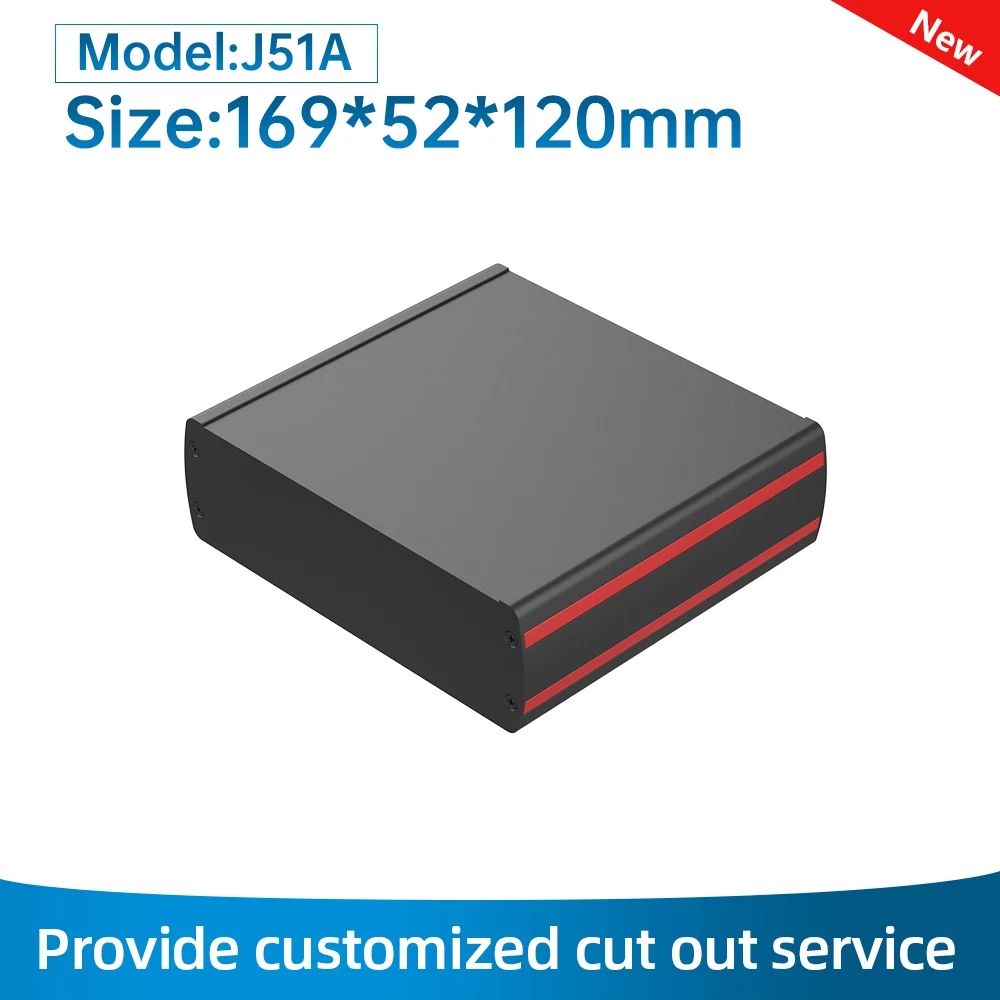 Customized Circuit Board Metal Case Power Module Universal Electronic Housing Aluminum Extruded Pcb Enclosure J51 169*52MM