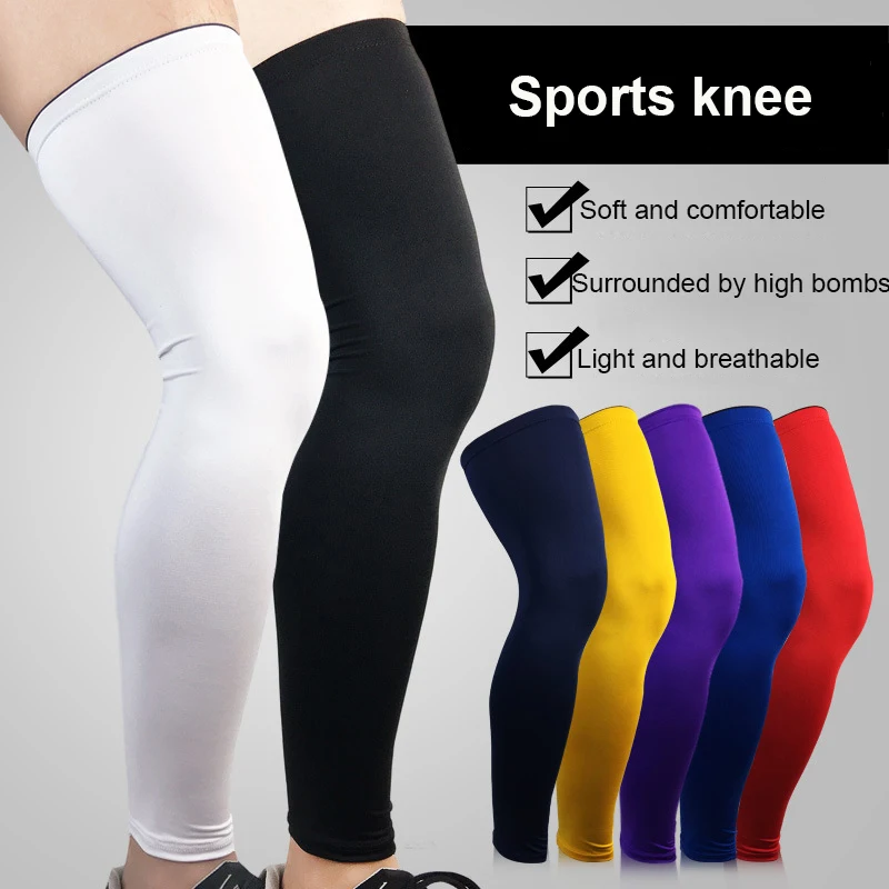 1PCS Sports Knee Protector Brace Strap Breathable ANTI-UV Outdoor Cycling Leg Sleeve Basketball Leg Sleeve Knee Support Pads