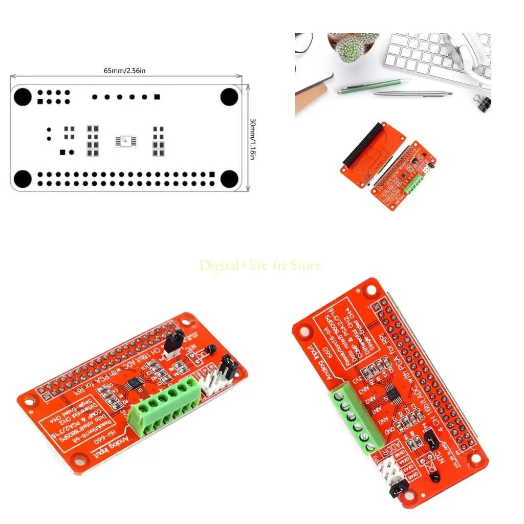 

E06D ADS1115 Профессиональный аналог с цифровым модулем преобразования для микроконтроллеров