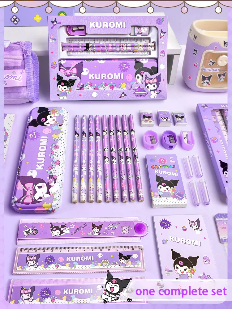 Sanrio briefpapier geschenkdoos set 10 jaar oud meisje basisschool Kuromi kinderen Tamagotchi hond eerste graad handboek