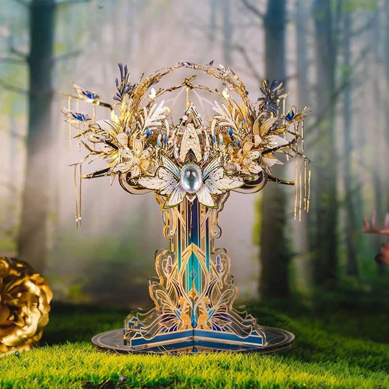 Crown castle carriage assembly model 3D three-dimensional genus puzzle holiday gift