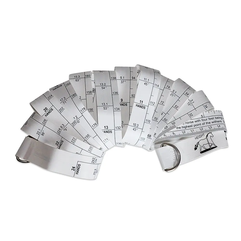 شريط قياس حصان محمول من مادة PVC الفاخر مقاس 98.4 بوصة معدات زراعة متينة لقياس وزن ارتفاع الحيوان الدقيق متعدد الوظائف