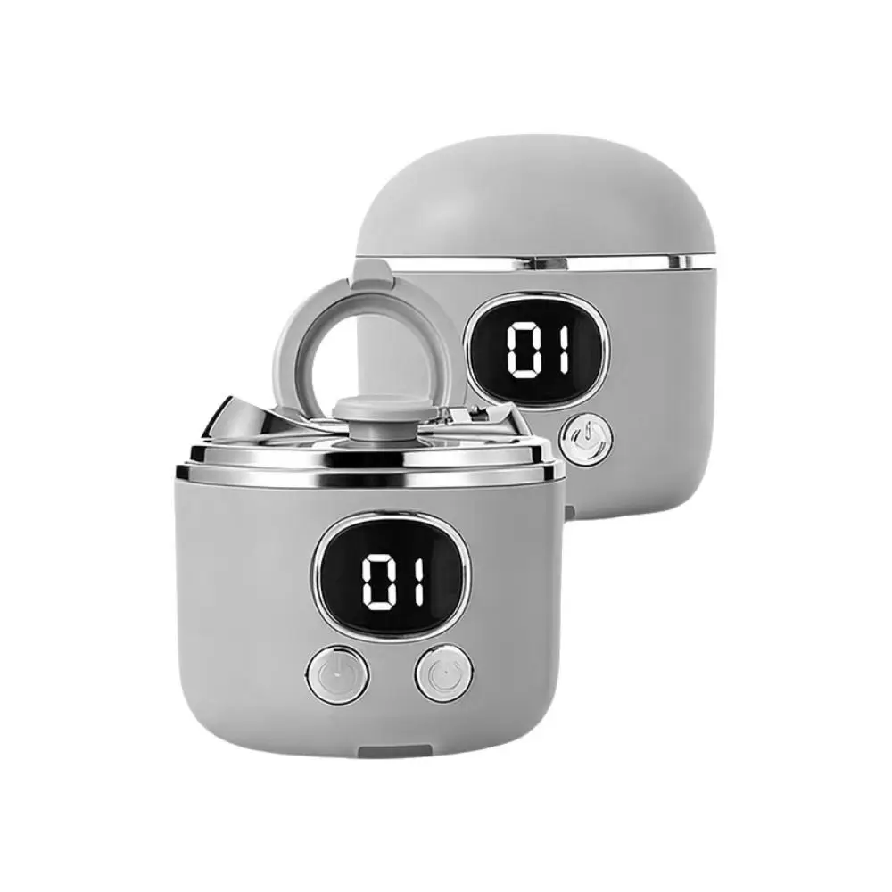 6-In-1 Electric Automatic Nail Clipper USB Rechargeable with LED Auxiliary Magnifying Glass Trimmer 3 Speeds Portable
