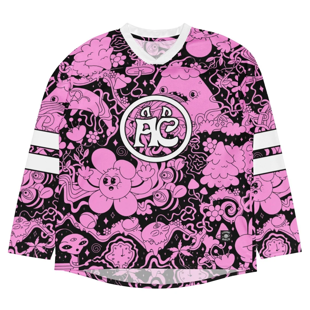 ALLEYCVT Inspired Rave Jersey Psychedelic Festival Outfit Bequemes Outfit für Bass-Musikliebhaber Sommer Herren T-Shirt Tee Y2k Frau – Detail 6