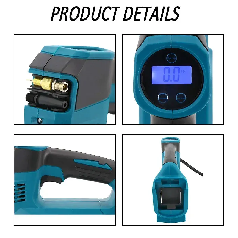 

Wireless air pump electric tool battery MAKITA cordless tire inflator suitable for Makita 18V lithium battery BL1815 BL1830