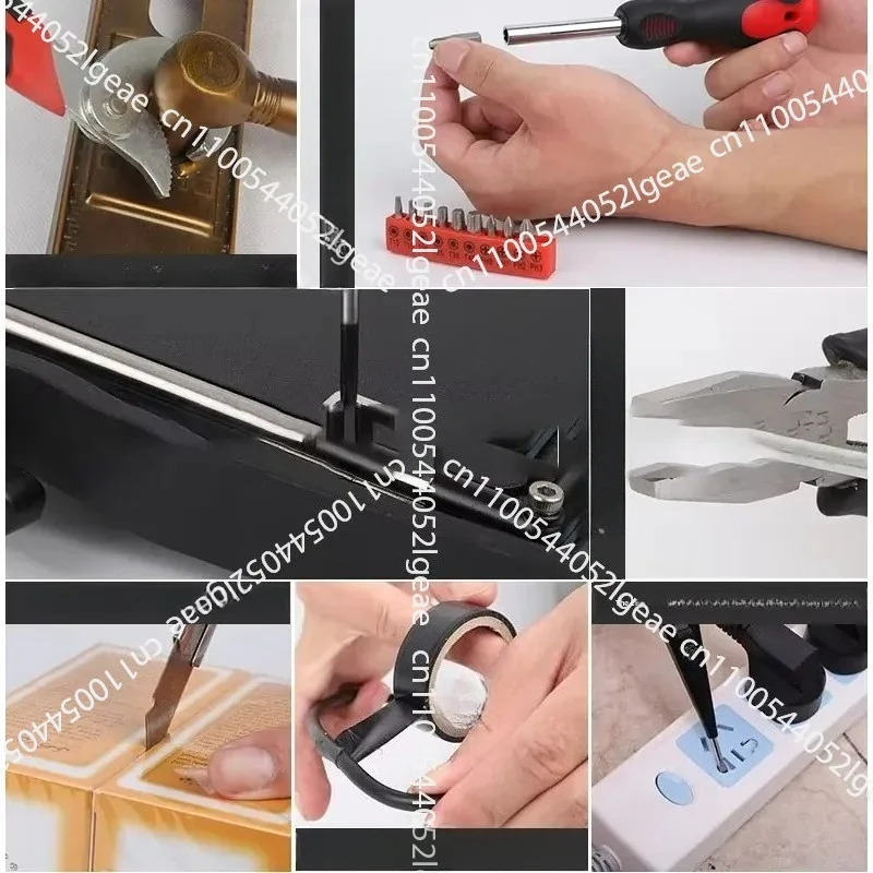 16-piece Set of Household Multi-functional Hand Tools Set with Hard Box-001 for Car Repair