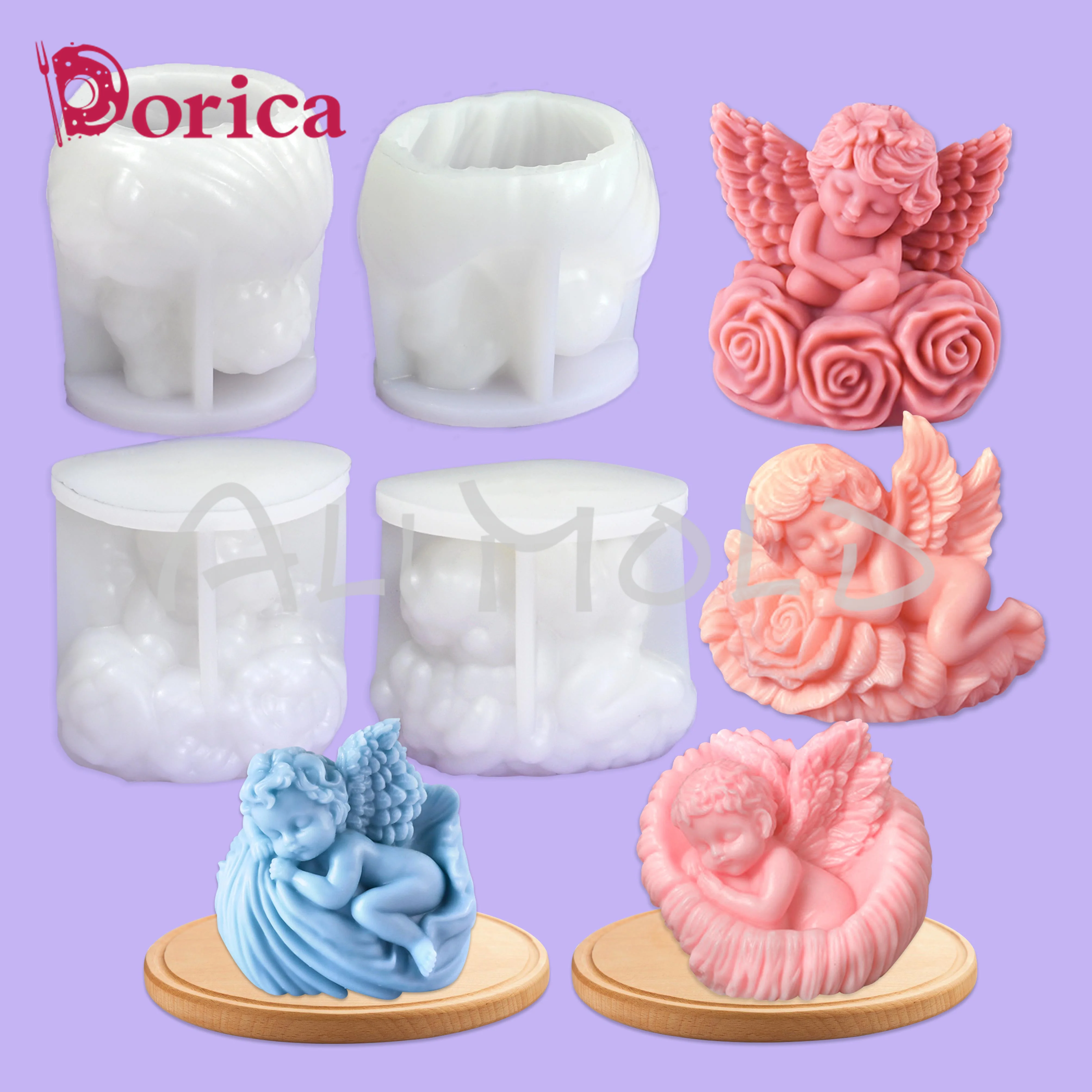 3D Shell Rose Angel…