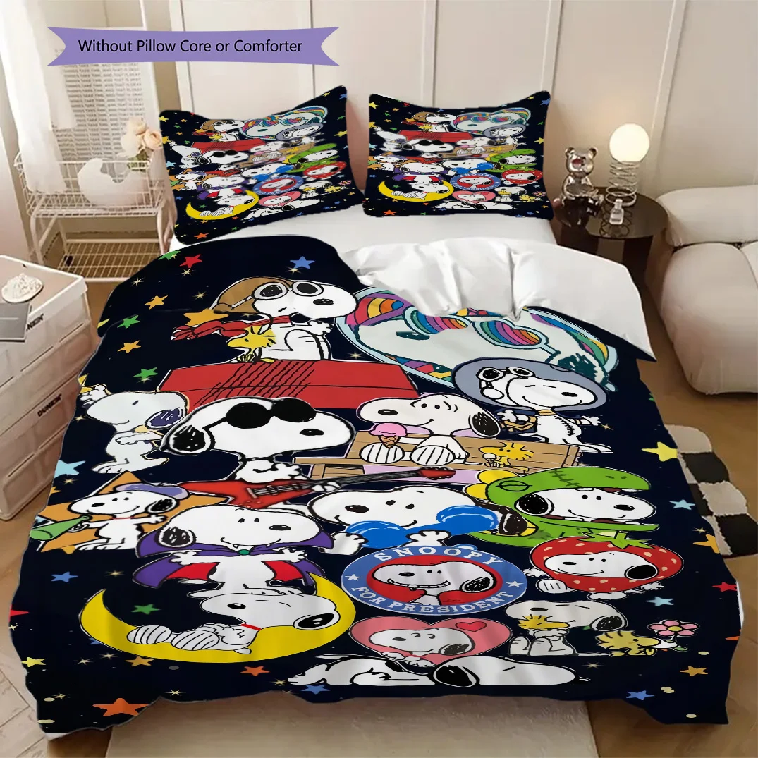 Peanuts Cartoon Soft Comfortable Duvet Cover, Children's Bedding Set Gift, Extra Large Size, Various Sizes Available LXR166