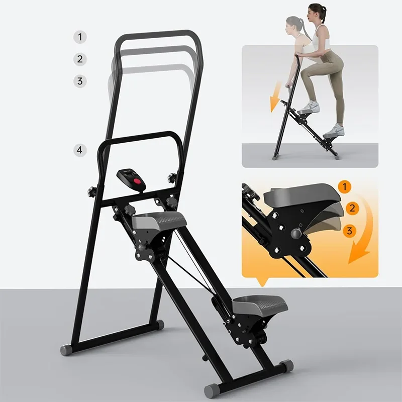 Multifunctional household stepper Foldable fitness equipment Climbing machine Stair machine Mountaineering machine Training