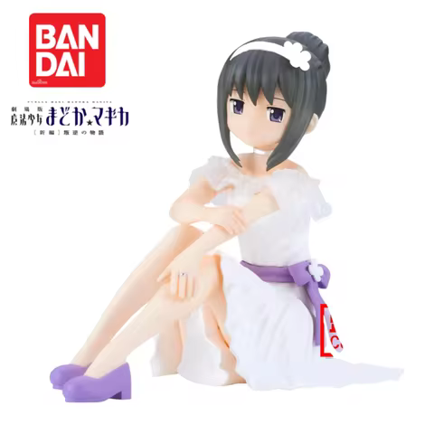 In Stock Original Bandai Banpresto Puella Magi Madoka Magica Akemi Homura Figurine Model Ornaments Anime Merchandise 100%genuine