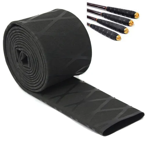 Plastic Non-Slip Handle Grip Tube 100x2cm Heat Shrink Waterproof Wrap Fishing Racket Bat Grip Non-Slip Tube Heat Shrink Tubing