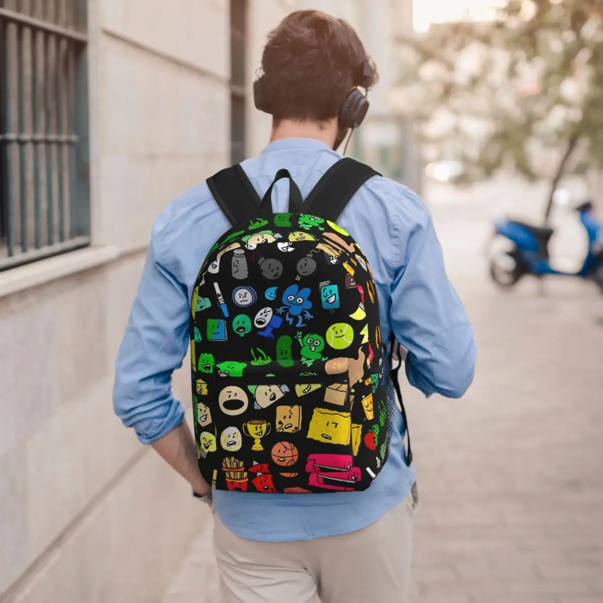 BFDI Inanimate Insanity All Character Backpack Boys Girls BookBag Children School Bag Laptop Shoulder Bags for Men Women