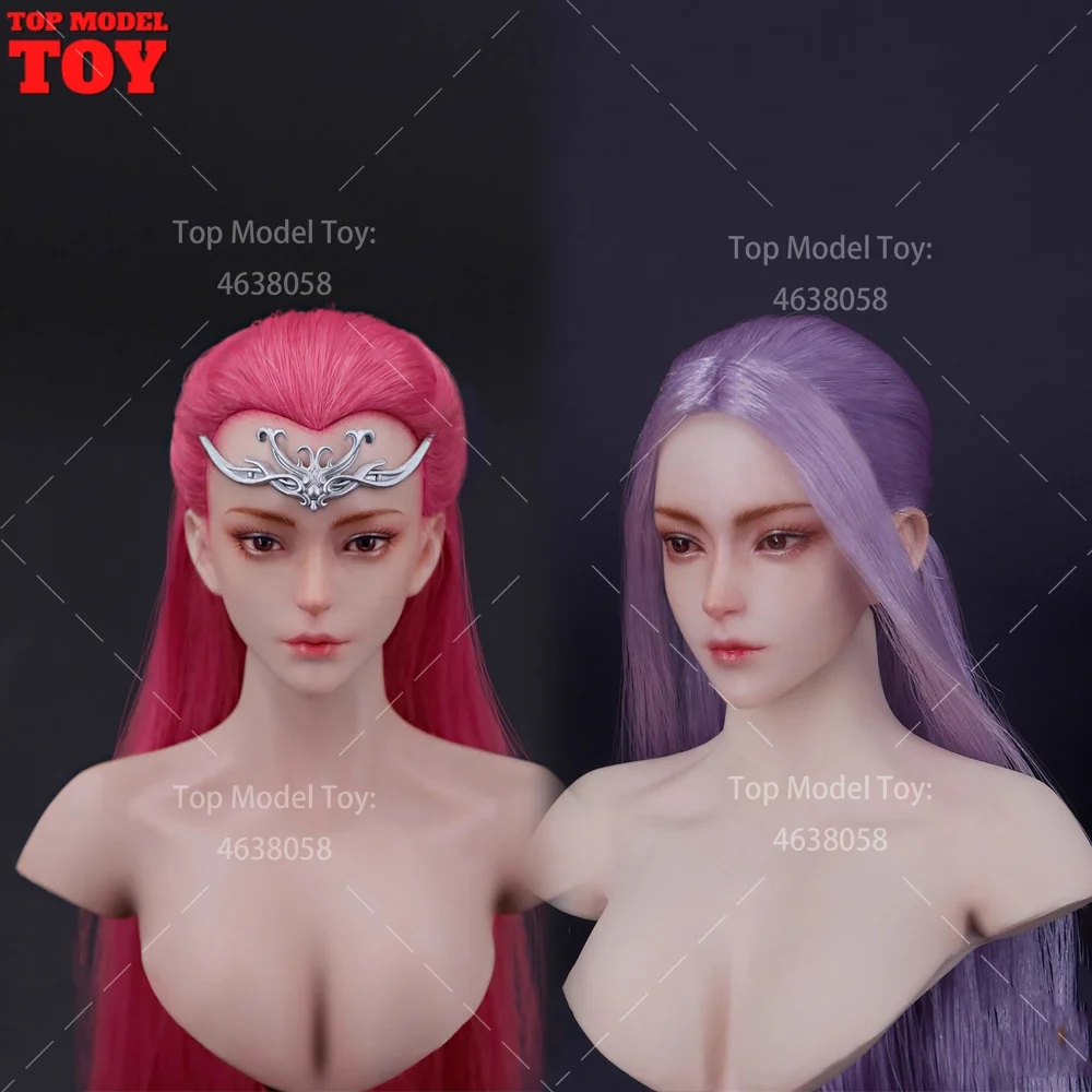 

Createmodels D-06 1/6 Ancient Fairies Head Sculpt Carving PVC Head Model Fit 12'' Female Soldier Action Figure Body Dolls