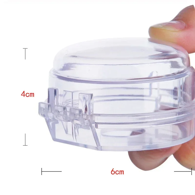 6pcs Household Gas Switch Protective Cover Child Proof Stove Oven Knob Covers Child Safety Lock Clear/Black Stove Guard Proof - view 3