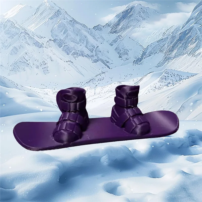 ABHS-Mini Finger Snowboard, 3D Printed Finger Snow Board, Mini Skateboard Snow Board For Finger, Mini Skiing Toy Finger