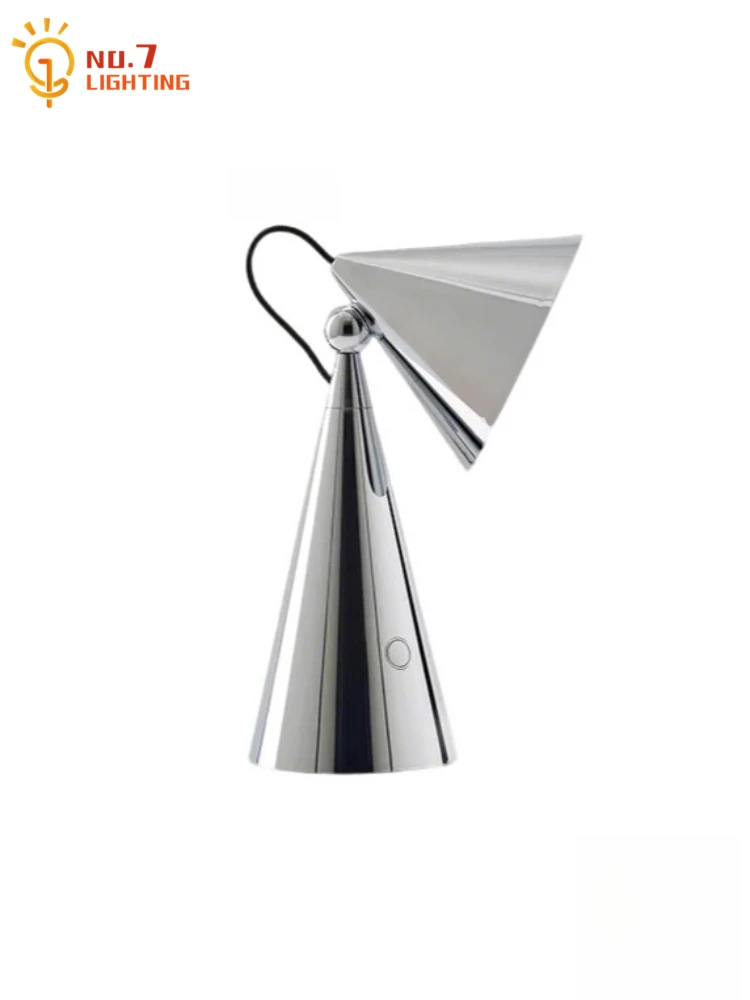 

Designer Modern Conical Portable Table Lamp with Touch Swich USB Charging LED Desk Lights Home Decor Study Bedroom Bedside Cafe