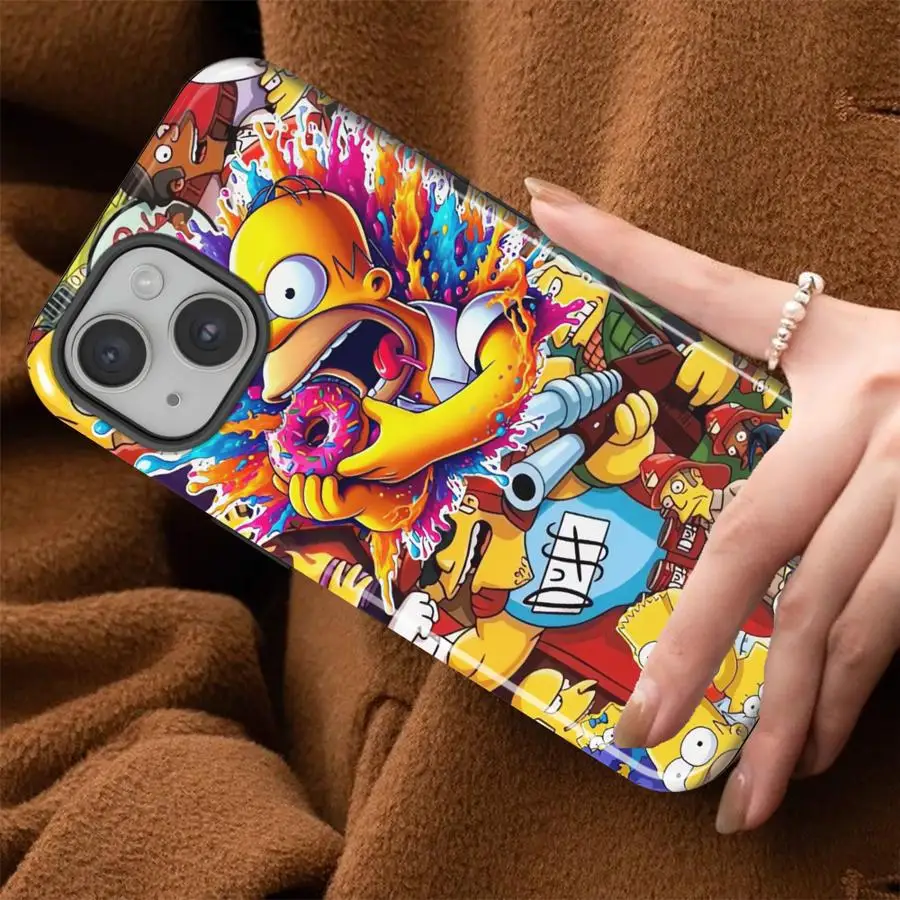 Handyhülle für Samsung Galaxy S25 S25Ultra S20 FE A16 S23Ultra S23 A56 S24 Ultra A36 A26 Weiche Schutzhülle Capa H-Homer S-SimpsonsS-