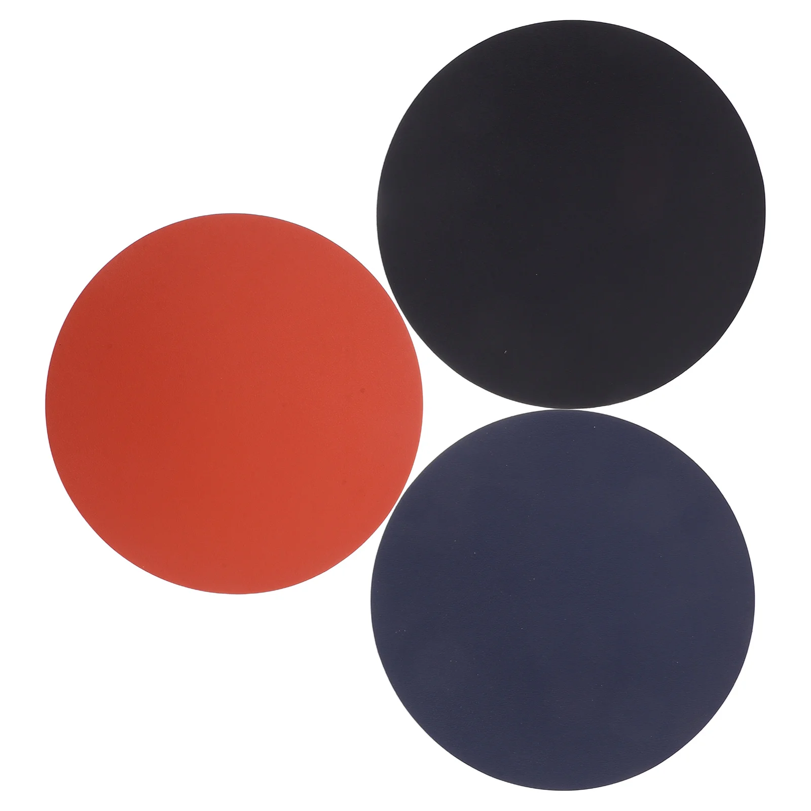 

3Pcs Soft Cork Mouse Pad Round Design Smooth Waterproof Washable Desktop Mat for Home Office School Anti-Slip Computer Desk Pad