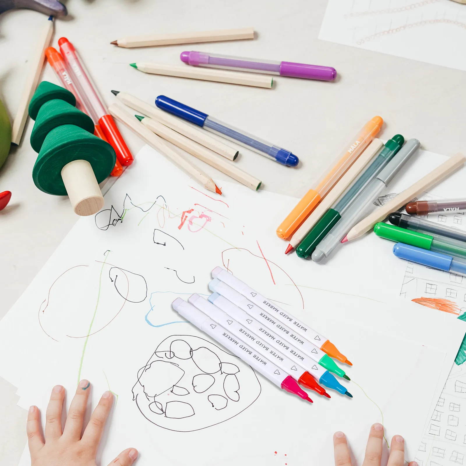 

Набор маркеров для рисования, 48 шт., художественные ручки с двойным наконечником для раскрашивания, плавное нанесение, долговечные яркие цвета, широкое применение