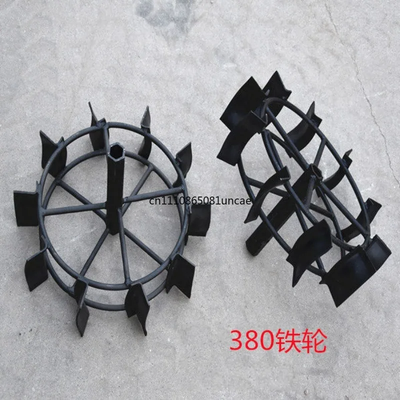 For Rotary Tiller Iron Wheel Paddy Field Wheel Accessories For Mini Cultivator Agricultural Loosening Farming Machine Parts