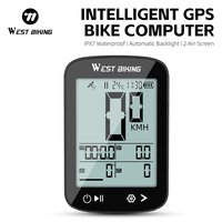 WEST BIKING GPS Bike Computer Wireless Waterproof 2.4 Inches Cycling Computer MTB Road Bike Speedometer Bicycle Accessories