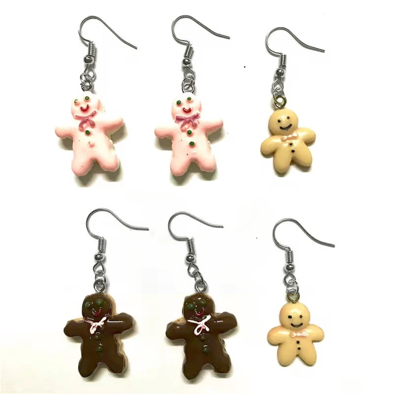 Fashion Mini Resin, Kawasaki Food Gingerbread Earrings, Suitable For Jewelry Production Bracelet Necklace Accessories