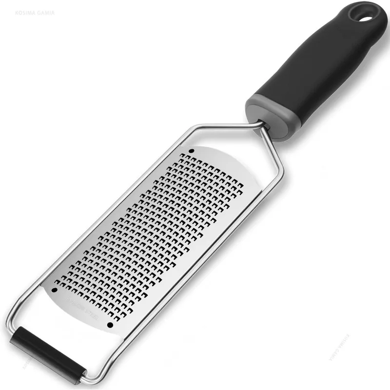 Stainless Steel Cheese Grater Lemon Zester Anti-slip Handle Chocolate Ginger Garlic Citrus Fruit Shredder Scraper Kitchen Tool