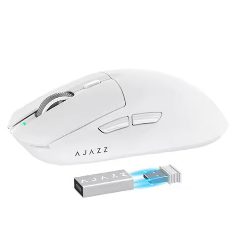 A.JAZZ AJ139 G Pro 4K Wireless Gaming Mouse Ultra-Lightweight 59g with Dual Mode-Wired/2.4Ghz Receiver up to 26K DPI,Ergonomic