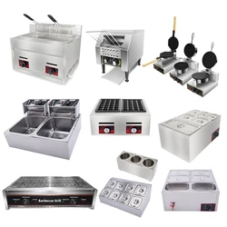 Commercial Kitchen Hotel Restaurant Kitchen Equipment Fryer/Grill/Waffle/Takoyaki/Conveyor Toaster For Food Service Industry