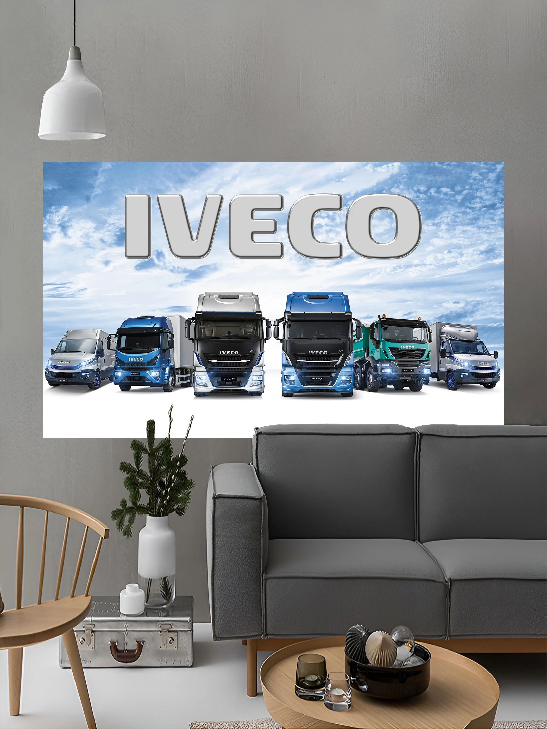 JimonFlag 90x150CM 3x5Ft IVECOs Car Flag Poster Polyester Double penetration Printed Truck car Flag Banner For Decor