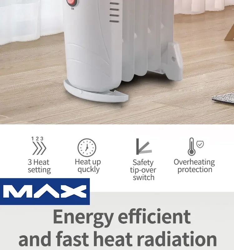 500-1000 واط 5/7/9/11/13/15 دبابيس الزيت الكهربائي شغل سخان سخان الزيت مسخن الهواء النفط دفئا سخان كهربائي سخان كهربائي الهواء Wa