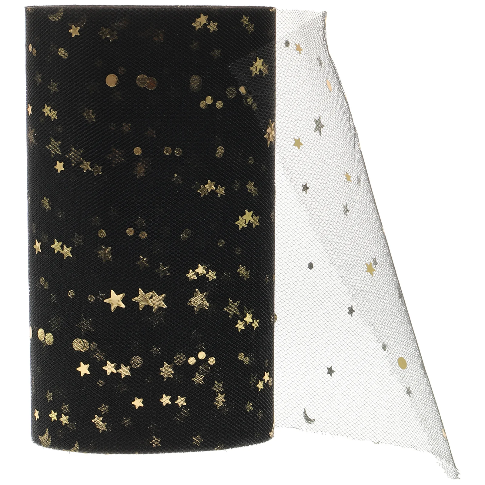 

Sequins Tutu Skirt 2280X15Cm Black Gauze Table Cover For Wedding Party Decor Events Lightweight Durable Fabric Handicraft