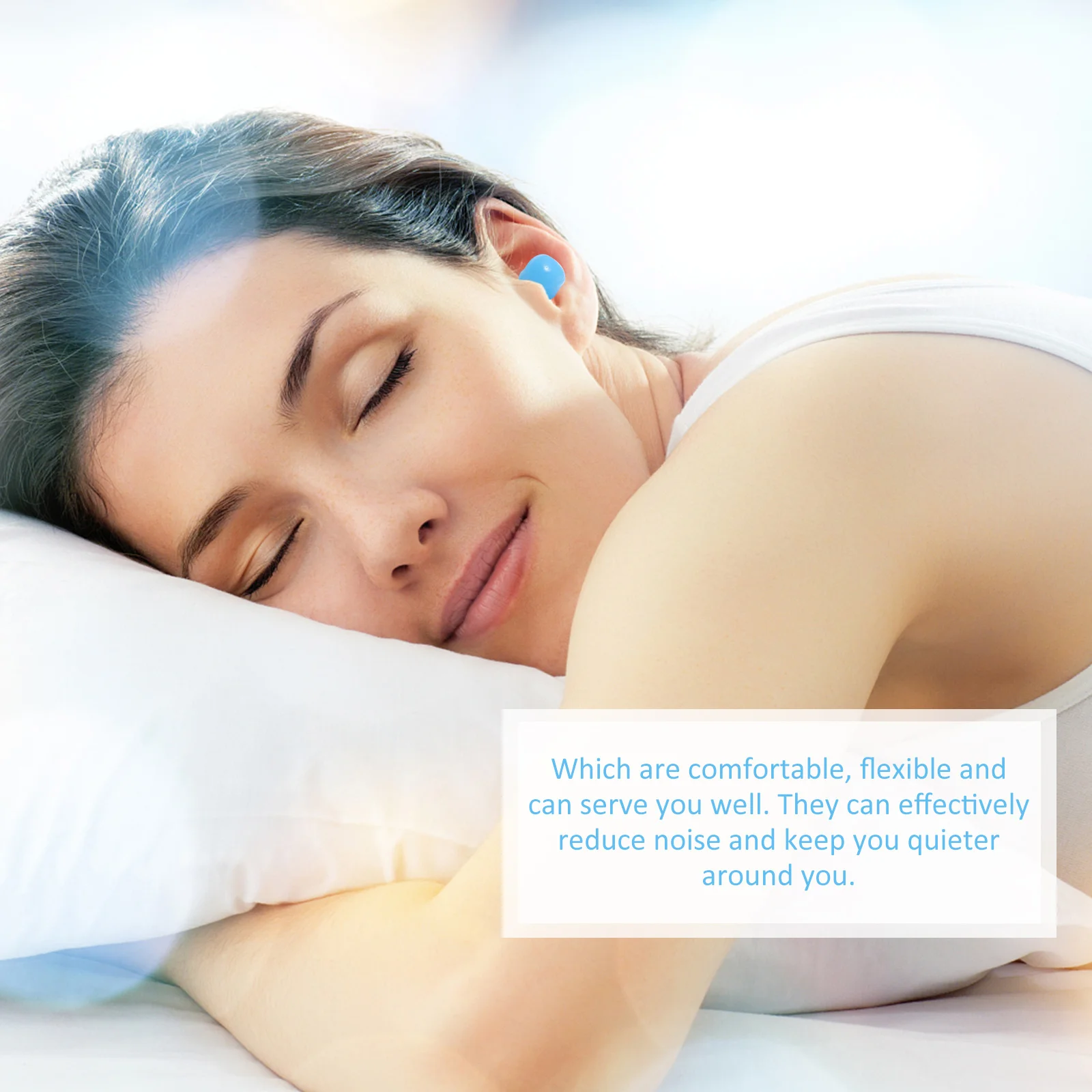 

Silicone Earplugs -resistant Anti-noise for Sleep Sound Blocking Ear Plugs Student Invisible Noise Proof