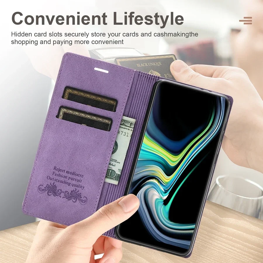 Wallet Magnetic Flip Leather Case For Samsung Galaxy A04s A05s A13 A14 A15 A25 A32 A33 A34 A35 A40 A41 A51 A52 A53 A54 A55 A71