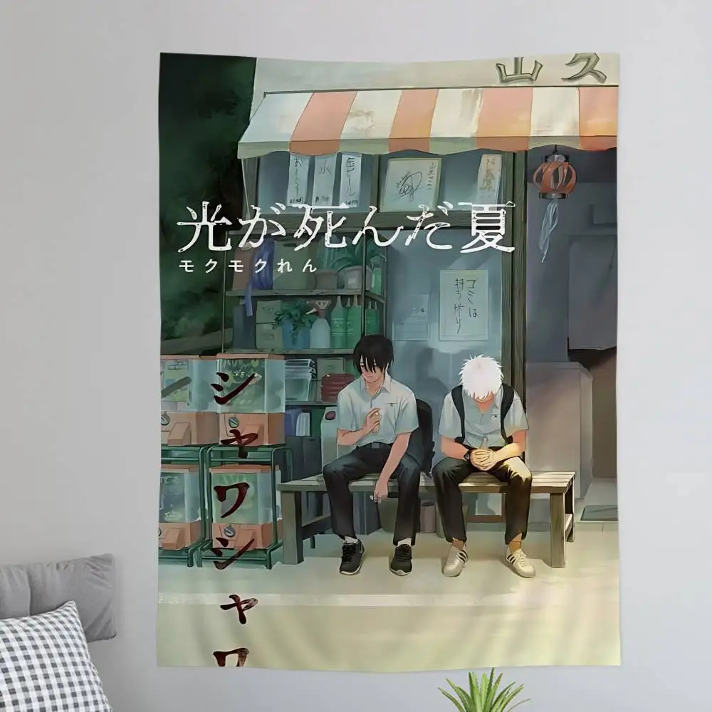 The Summer Hikaru Died Anime Printed Large Wall Tapestry Indian Buddha Wall Decoration Witchcraft Bohemian Hippie Wall Art