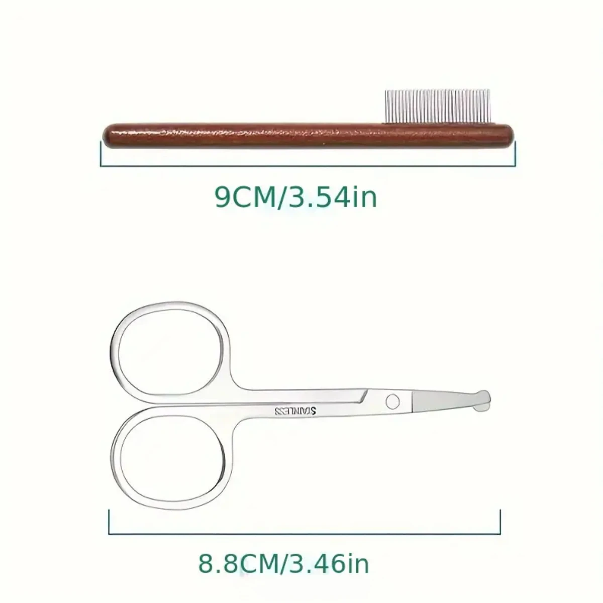 Pet Facial Cleaning Comb Removes Tear Stains Eye-poop Comb Dog Hair Repair Scissors Cat Hair Comb Pet Clean Supplies Accessories