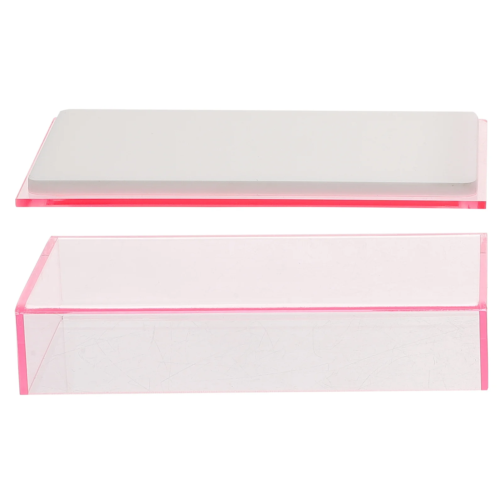 

Acrylic False Eyelash Storage Case Lash Packaging Box Transparent Eyelash Organizer Makeup Storage Box Portable Lash