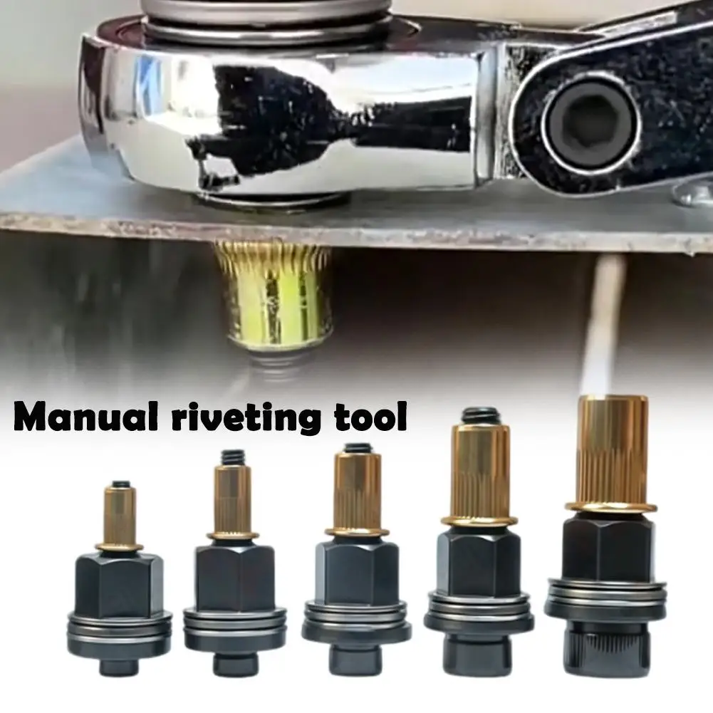 Manual Riveting Tool Ram Head Rivet Nut Simple Tool M3-M10 Manual Riveter Tool Kit For Secure Fastening Hand Rivet Nut Set 2026