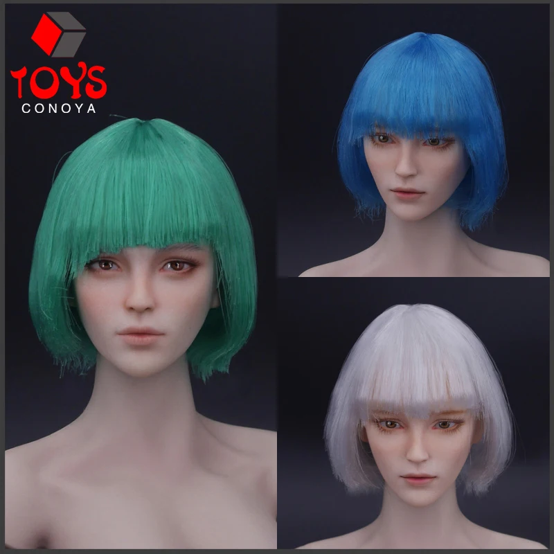 

DS TOYS D-011 D-012 D-013 1/6 Cosplay Beauty Head Sculpt Model Fit 12'' Female Soldier Action Figure Pale Body Dolls